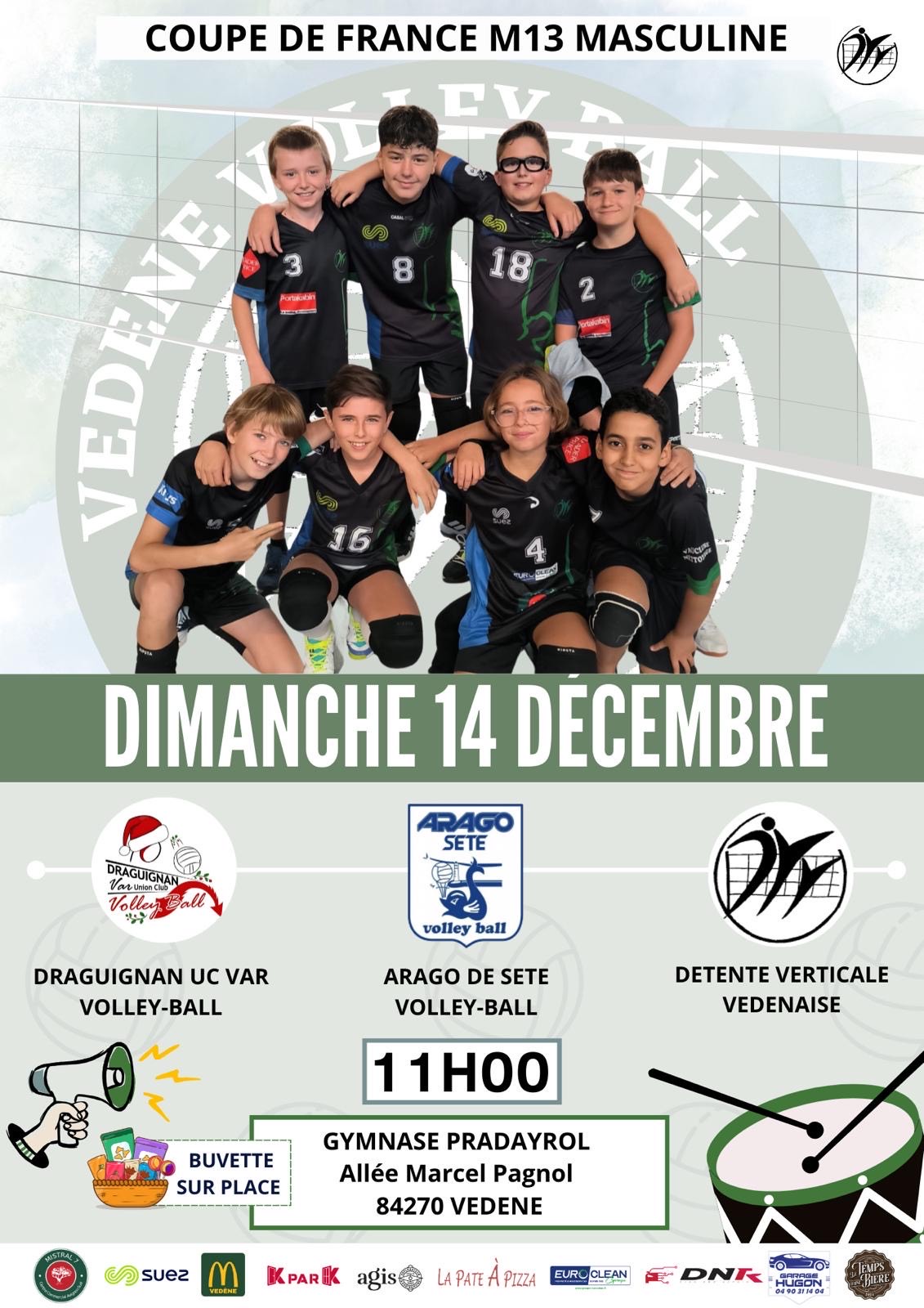 Annonce - Coupe de france M13 masculine