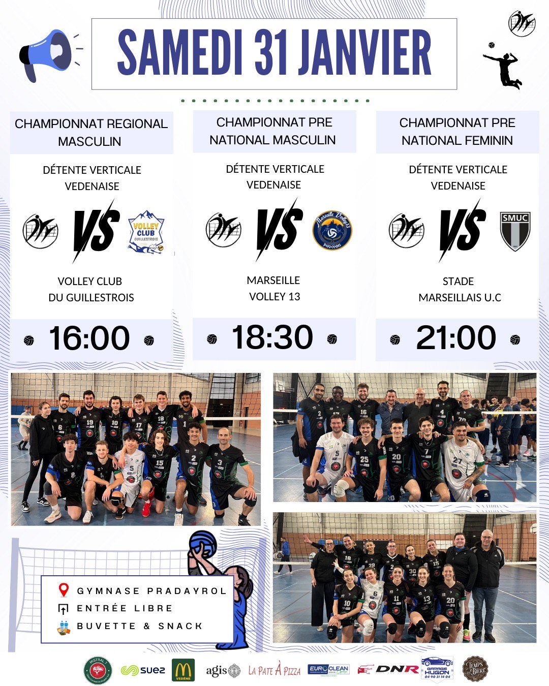 Annonce - Match RM PNM PNF