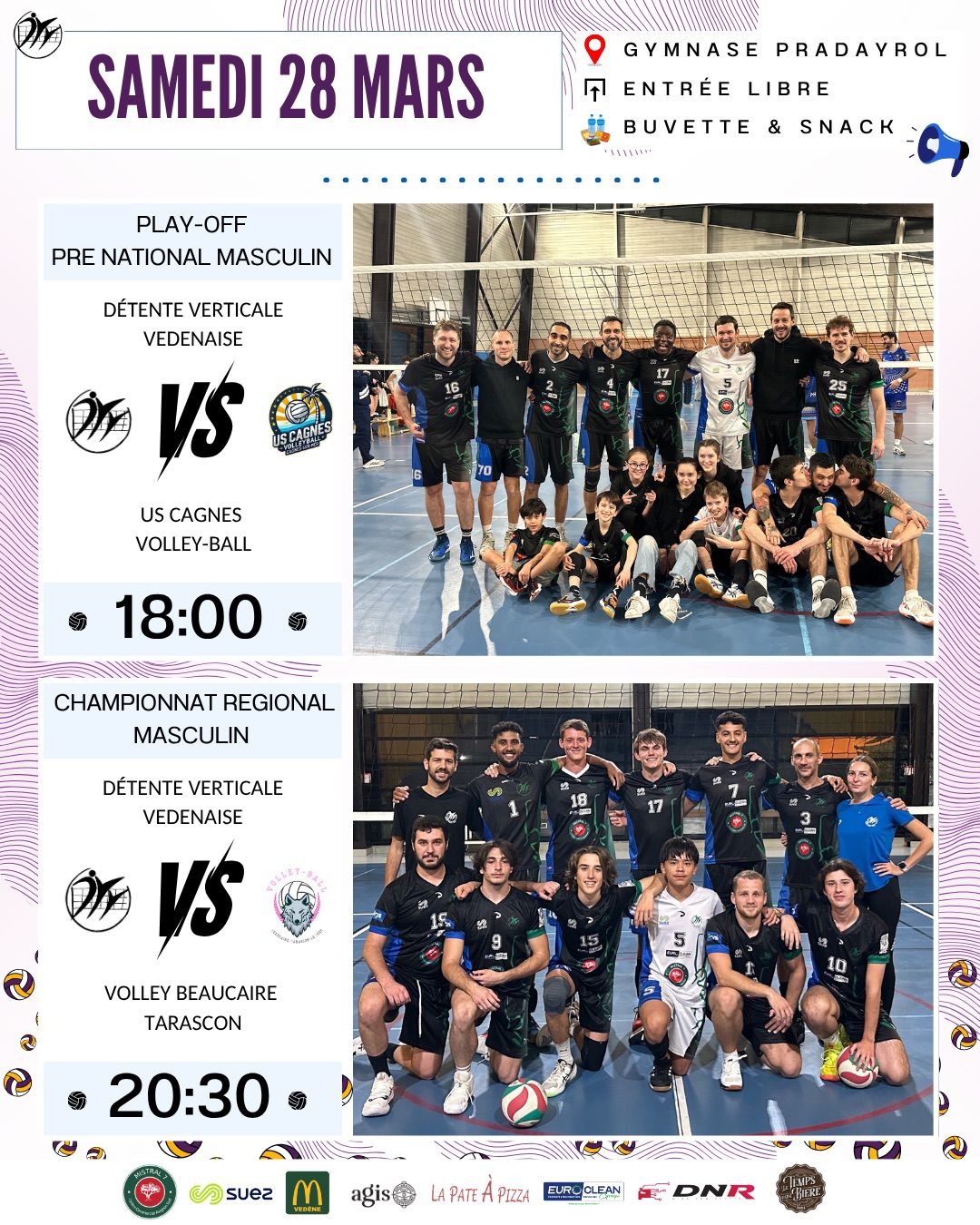 Annonce - Soirée match DVV